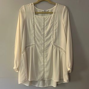 White boho blouse